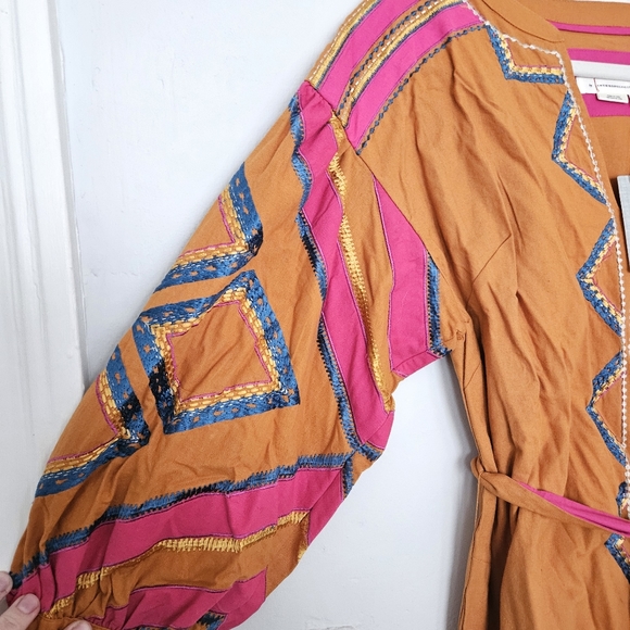 NWT Anthropologie Stasiana Embroidered Tunic Dress | S Petite - Picture 4 of 8